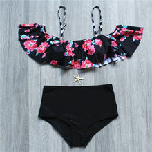 Load image into Gallery viewer, Sexy Female Ruffle Bandeau Brazilian Swimwear
