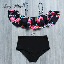 Load image into Gallery viewer, Sexy Female Ruffle Bandeau Brazilian Swimwear