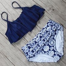 Load image into Gallery viewer, Sexy Female Ruffle Bandeau Brazilian Swimwear