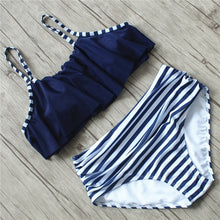 Load image into Gallery viewer, Sexy Female Ruffle Bandeau Brazilian Swimwear