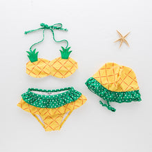 Load image into Gallery viewer, Kids Girls Three Pieces Swimwear