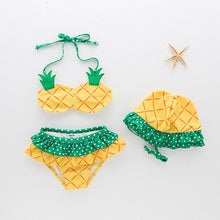 Load image into Gallery viewer, Kids Girls Three Pieces Swimwear