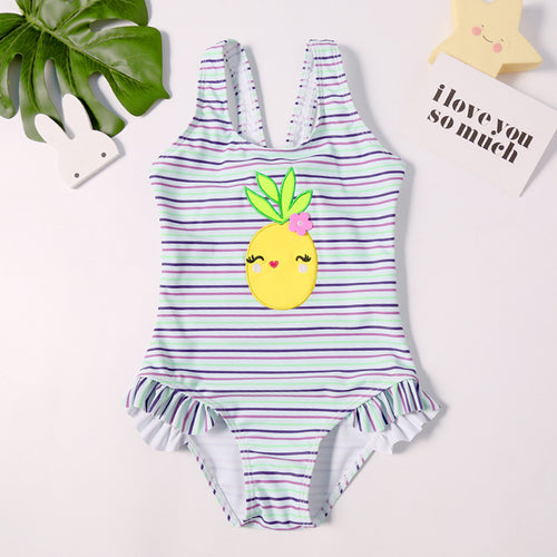 Child Girls Pineapple Swimwear