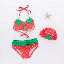 Load image into Gallery viewer, Girls Three Pieces Swimwear