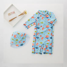 Load image into Gallery viewer, Child Boy Crab Fish Print Swimwear